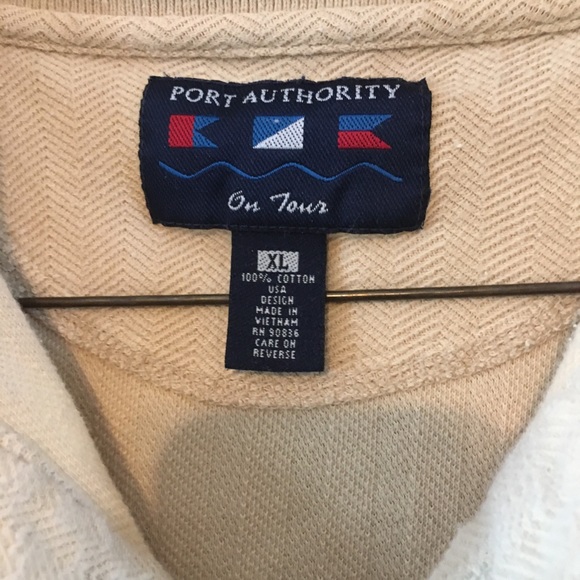 EUC Port Authority Tan Polo Shirt size X-Large - Picture 9 of 9
